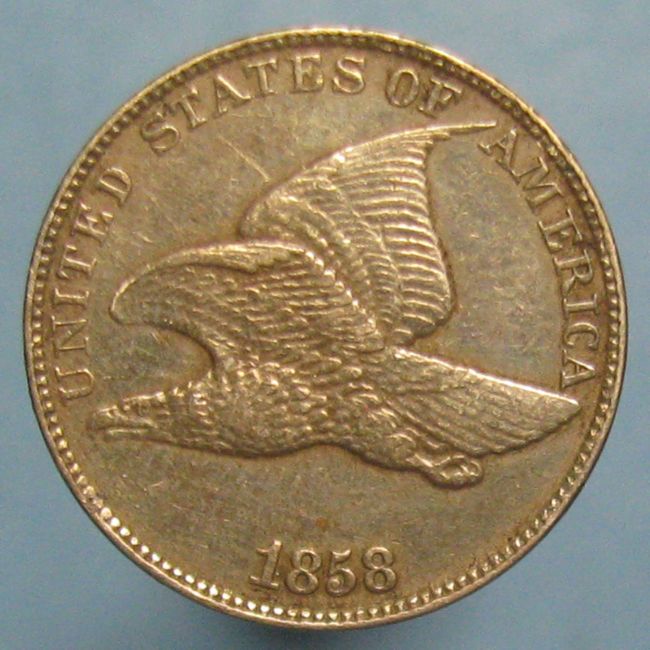 1858-LL-Flying-Eagle-Cent---Is-It-Cleaned?